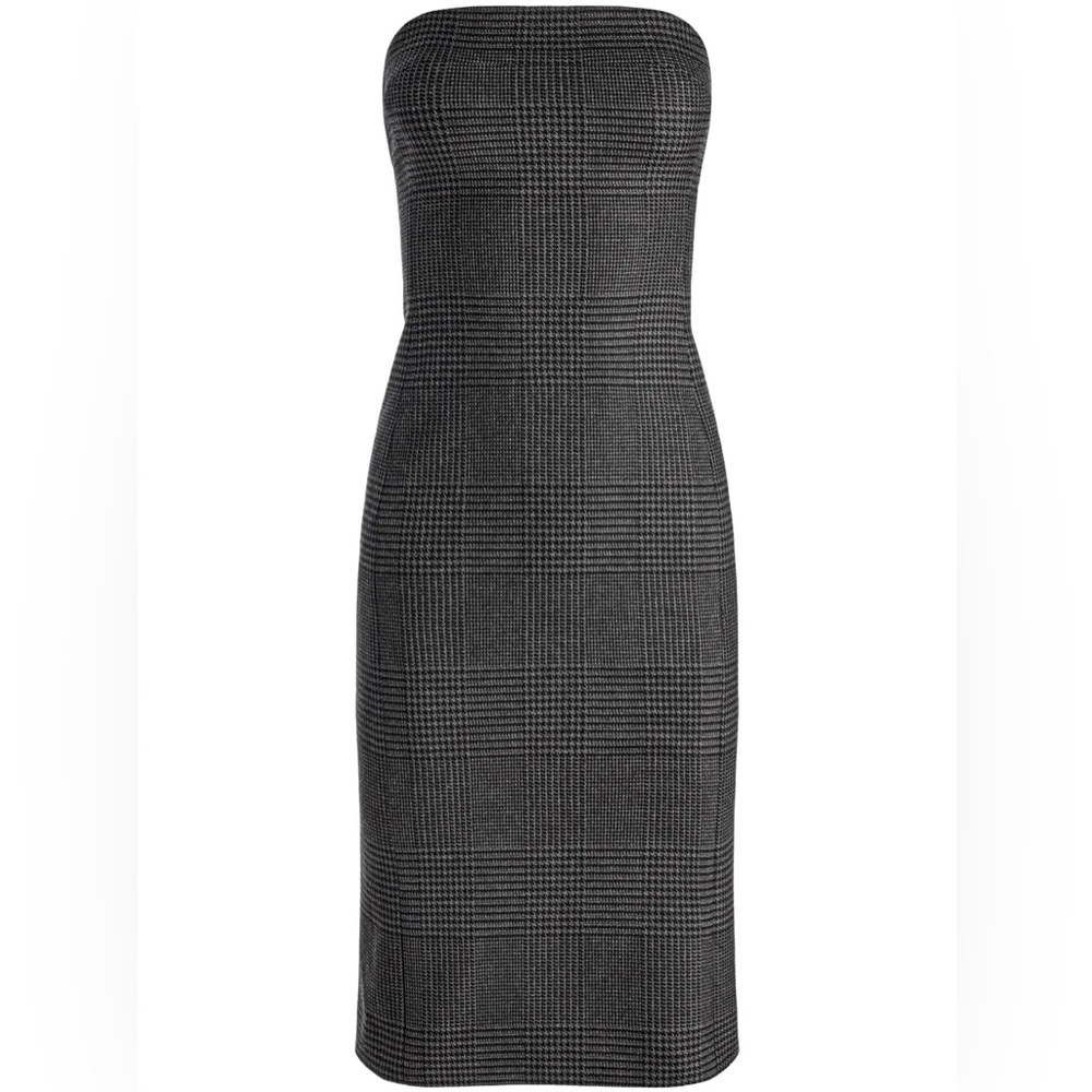 Alice + Olivia Elegant Black and Gray Strapless Dress size 4